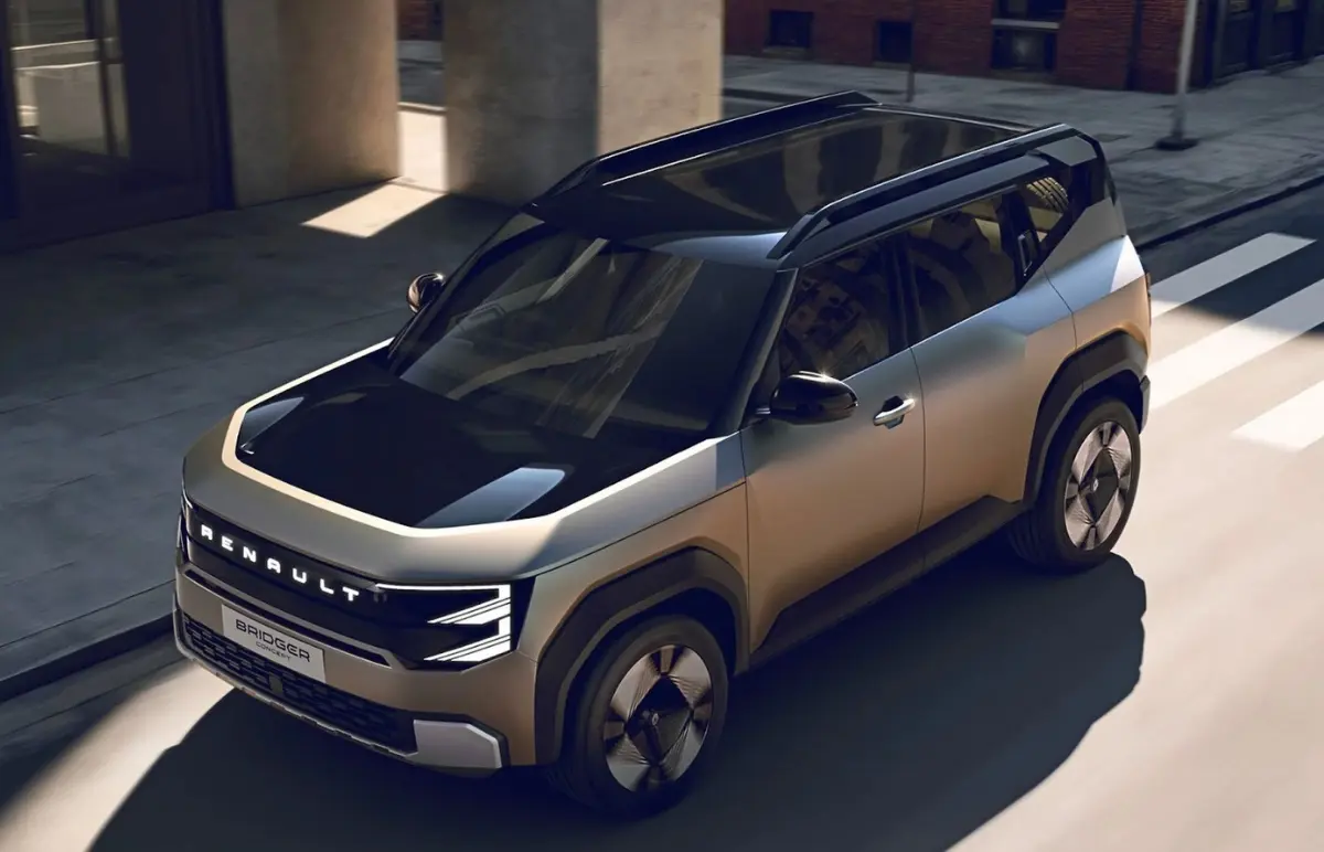 Renault reveals the Bridger concept, giving a sneak peek at its forthcoming compact SUV.